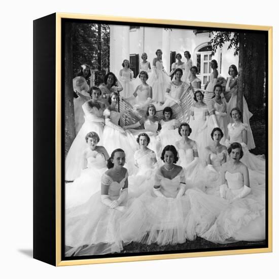 Debutants at Summer Party-Lisa Larsen-Framed Premier Image Canvas