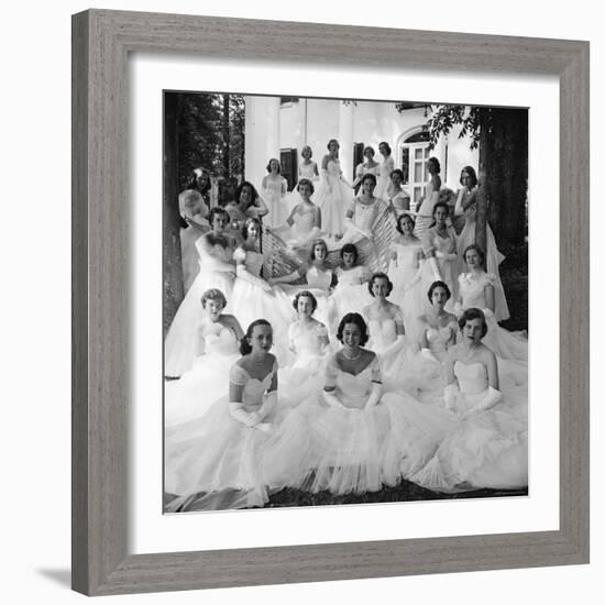 Debutants at Summer Party-Lisa Larsen-Framed Photographic Print