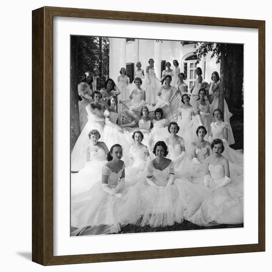 Debutants at Summer Party-Lisa Larsen-Framed Photographic Print