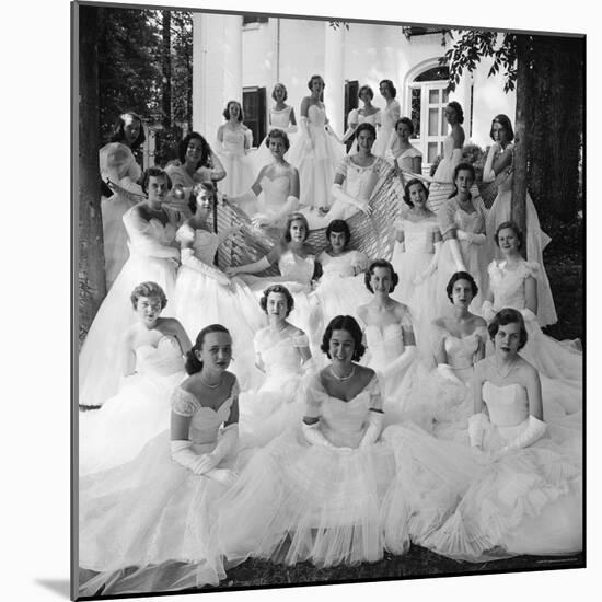 Debutants at Summer Party-Lisa Larsen-Mounted Photographic Print