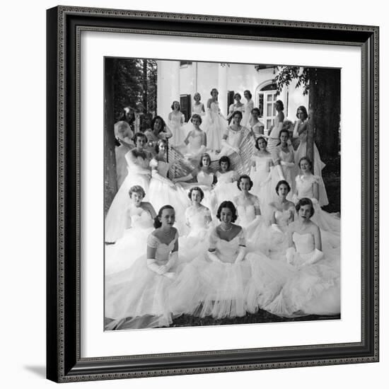 Debutants at Summer Party-Lisa Larsen-Framed Photographic Print