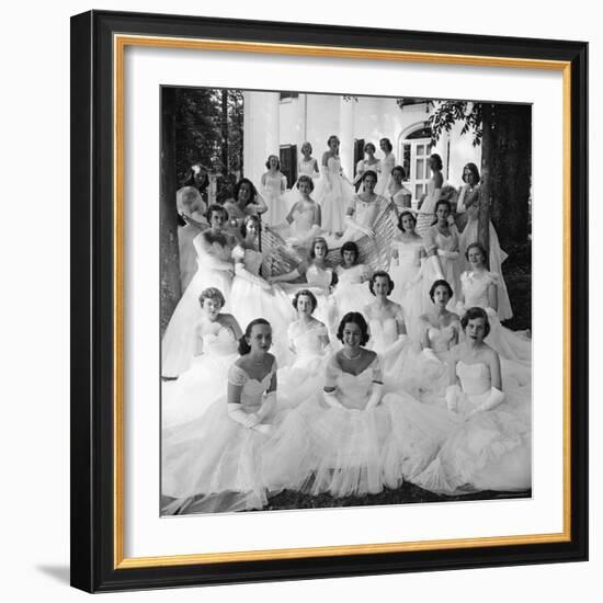 Debutants at Summer Party-Lisa Larsen-Framed Photographic Print