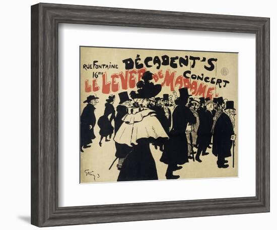 Decadent's Concert,Le Lever De Madame. Poster-Jules-Alexandre Grün-Framed Giclee Print