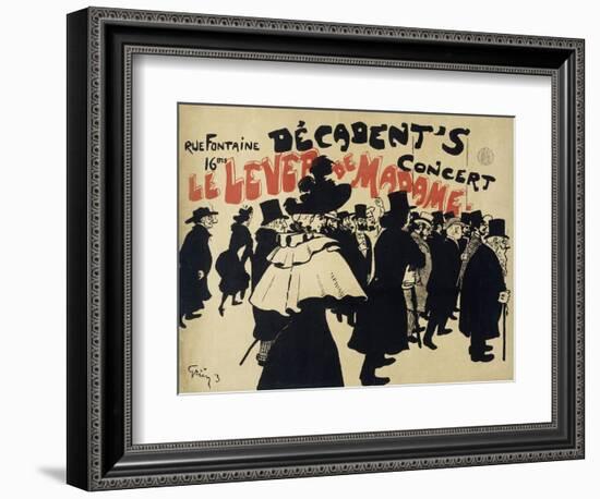 Decadent's Concert,Le Lever De Madame. Poster-Jules-Alexandre Grün-Framed Giclee Print