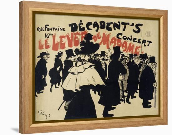 Decadent's Concert,Le Lever De Madame. Poster-Jules-Alexandre Grün-Framed Premier Image Canvas