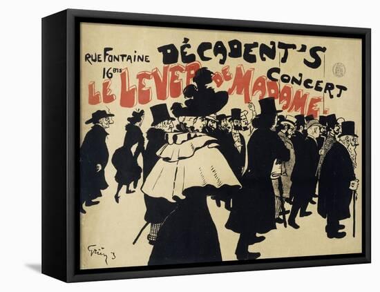 Decadent's Concert,Le Lever De Madame. Poster-Jules-Alexandre Grün-Framed Premier Image Canvas