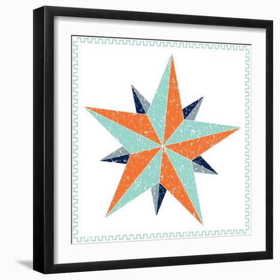 Decagram Star-Jeffrey Cadwallader-Framed Art Print