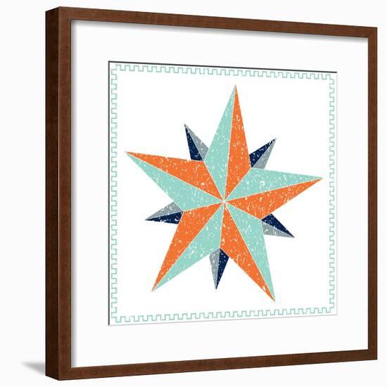 Decagram Star-Jeffrey Cadwallader-Framed Art Print