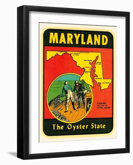 Decal for Maryland-null-Framed Art Print