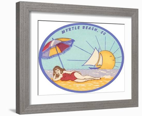 Decal of Myrtle Beach-null-Framed Art Print