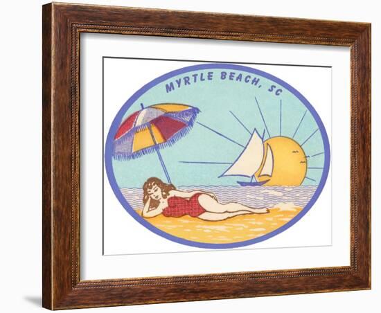 Decal of Myrtle Beach-null-Framed Art Print