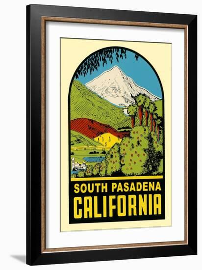 Decal of South Pasadena, California-null-Framed Art Print