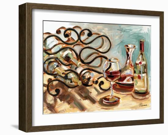 Decanter and Wine-Heather A. French-Roussia-Framed Art Print