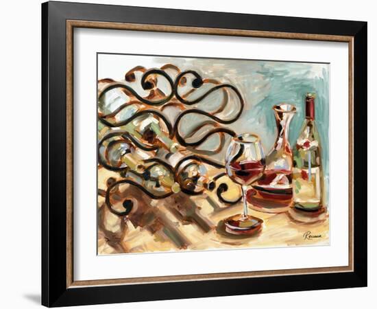 Decanter and Wine-Heather A. French-Roussia-Framed Art Print