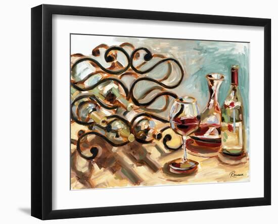 Decanter and Wine-Heather A. French-Roussia-Framed Art Print