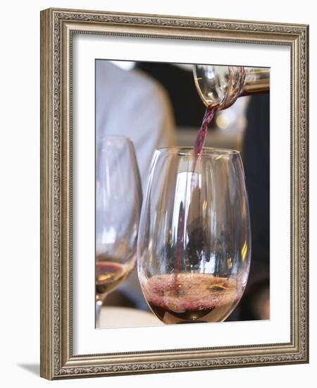 Decanter of Wine, Restaurant Red at Hotel Madero Sofitel, Puerto Madero, Buenos Aires, Argentina-Per Karlsson-Framed Photographic Print