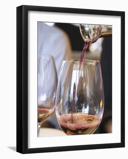 Decanter of Wine, Restaurant Red at Hotel Madero Sofitel, Puerto Madero, Buenos Aires, Argentina-Per Karlsson-Framed Photographic Print