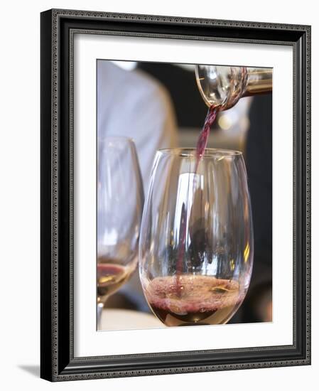 Decanter of Wine, Restaurant Red at Hotel Madero Sofitel, Puerto Madero, Buenos Aires, Argentina-Per Karlsson-Framed Photographic Print