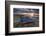 Decaying Fishing Boat on Holy Island at Dawn, with Lindisfarne Castle Beyond, Northumberland-Adam Burton-Framed Photographic Print