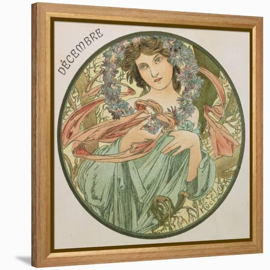 December, 1899 (Detail)-Alphonse Mucha-Framed Premier Image Canvas