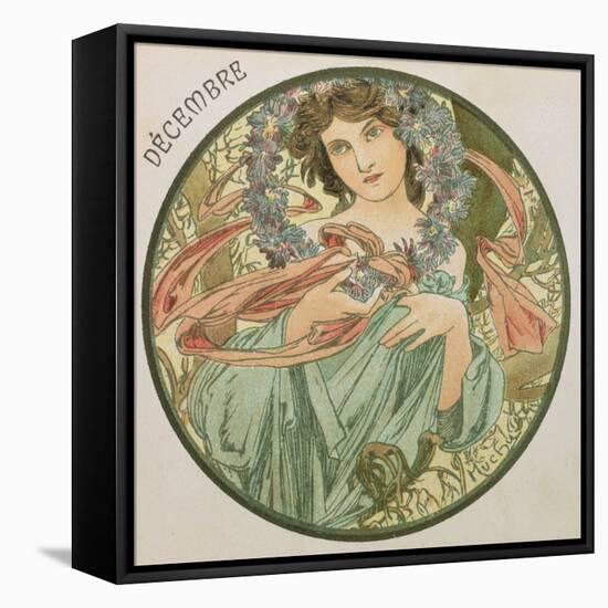 December, 1899 (Detail)-Alphonse Mucha-Framed Premier Image Canvas