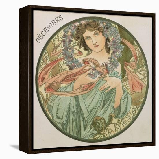 December, 1899 (Detail)-Alphonse Mucha-Framed Premier Image Canvas