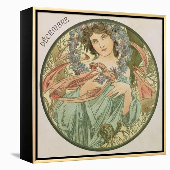 December, 1899 (Detail)-Alphonse Mucha-Framed Premier Image Canvas