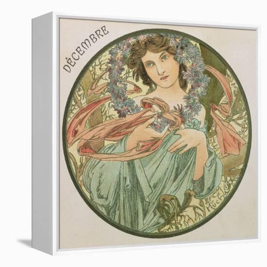 December, 1899 (Detail)-Alphonse Mucha-Framed Premier Image Canvas