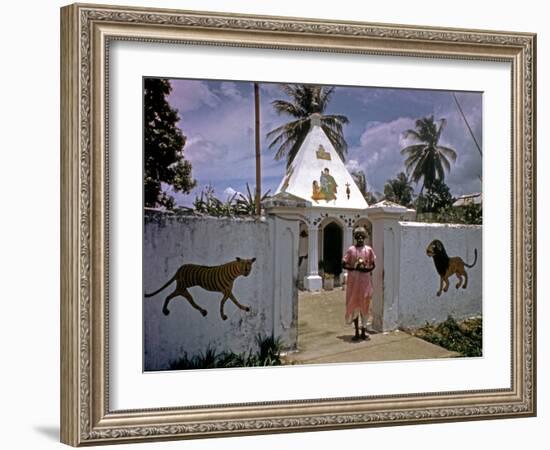 December 1946: a Hindu Temple on the Outskirts of Port Au Prince, Haiti-Eliot Elisofon-Framed Photographic Print