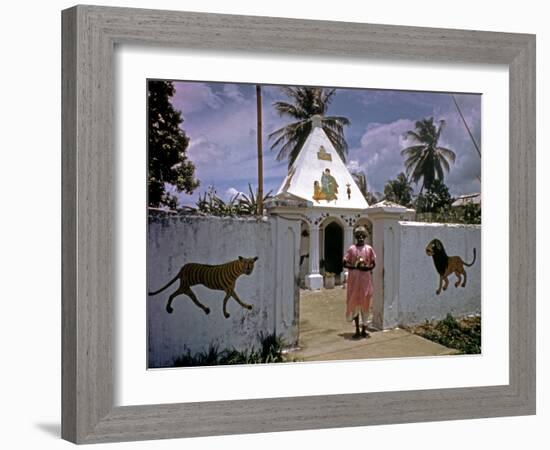 December 1946: a Hindu Temple on the Outskirts of Port Au Prince, Haiti-Eliot Elisofon-Framed Photographic Print