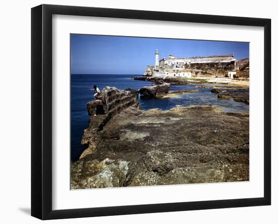 December 1946: a Ship Channel Connecting the Gulf of Mexico and Havana Harbor, Cuba-Eliot Elisofon-Framed Photographic Print