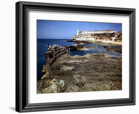 December 1946: a Ship Channel Connecting the Gulf of Mexico and Havana Harbor, Cuba-Eliot Elisofon-Framed Photographic Print