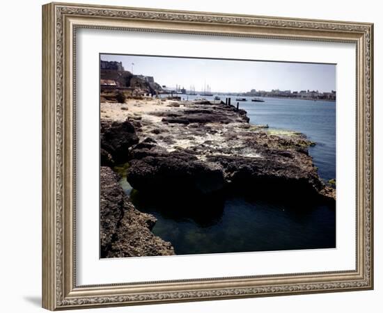 December 1946: a Ship Channel Connecting the Gulf of Mexico and Havana Harbor, Cuba-Eliot Elisofon-Framed Photographic Print