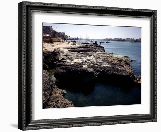 December 1946: a Ship Channel Connecting the Gulf of Mexico and Havana Harbor, Cuba-Eliot Elisofon-Framed Photographic Print