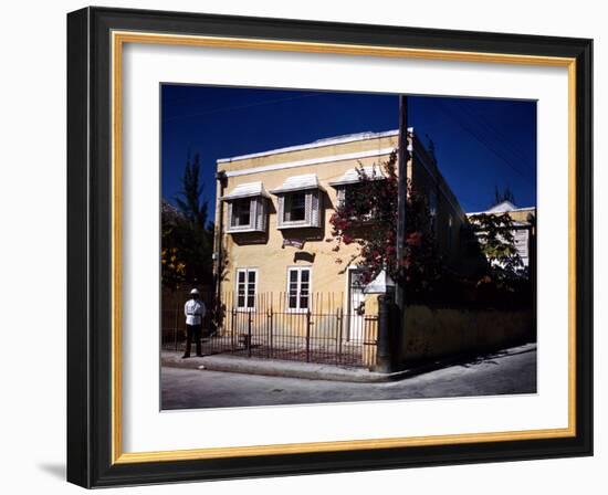 December 1946: an 18th-Century George Washington House on Upper Bay Street in Bridgetown, Barbados-Eliot Elisofon-Framed Photographic Print