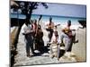 December 1946: Band at the Kastillito Club in Veradero Beach Hotel, Cuba-Eliot Elisofon-Mounted Photographic Print