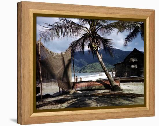 December 1946: Beach-Goers in the West Indies-Eliot Elisofon-Framed Premier Image Canvas