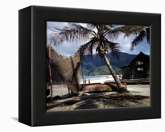 December 1946: Beach-Goers in the West Indies-Eliot Elisofon-Framed Premier Image Canvas