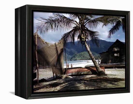 December 1946: Beach-Goers in the West Indies-Eliot Elisofon-Framed Premier Image Canvas