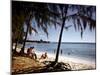 December 1946: Beach-Goers Relaxing and Swimming in the West Indies-Eliot Elisofon-Mounted Photographic Print