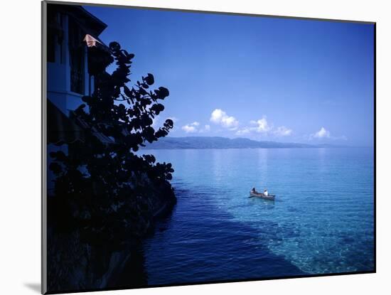 December 1946: Boaters in Montego Bay Seen from Casablance, Jamaica-Eliot Elisofon-Mounted Photographic Print