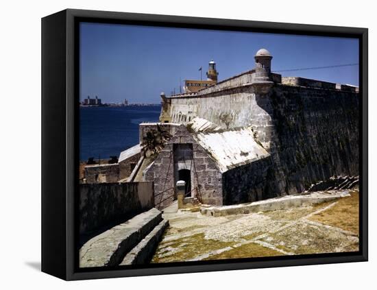 December 1946: El Morro Castle and Morro Lighthouse, Havana Harbor, Cuba-Eliot Elisofon-Framed Premier Image Canvas