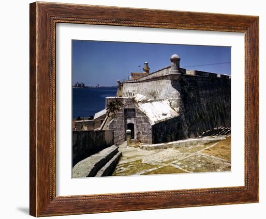 December 1946: El Morro Castle and Morro Lighthouse, Havana Harbor, Cuba-Eliot Elisofon-Framed Photographic Print