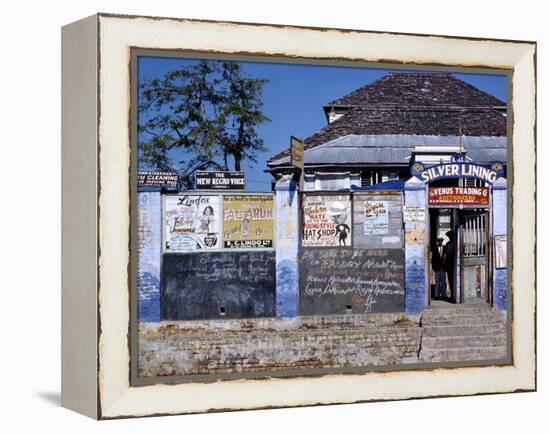 December 1946: Entrance to the Silver Lining Cafe in Jamaica-Eliot Elisofon-Framed Premier Image Canvas