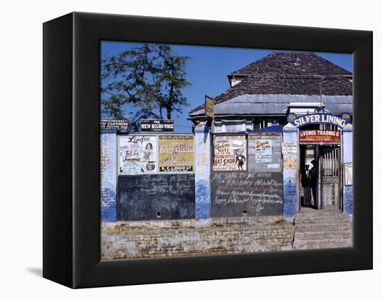 December 1946: Entrance to the Silver Lining Cafe in Jamaica-Eliot Elisofon-Framed Premier Image Canvas