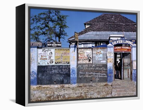 December 1946: Entrance to the Silver Lining Cafe in Jamaica-Eliot Elisofon-Framed Premier Image Canvas