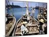 December 1946: Fishermen at in Port Au Prince Harbor in Haiti-Eliot Elisofon-Mounted Photographic Print