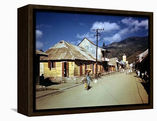 December 1946: Town of Cap Haitien, Haiti-Eliot Elisofon-Framed Premier Image Canvas