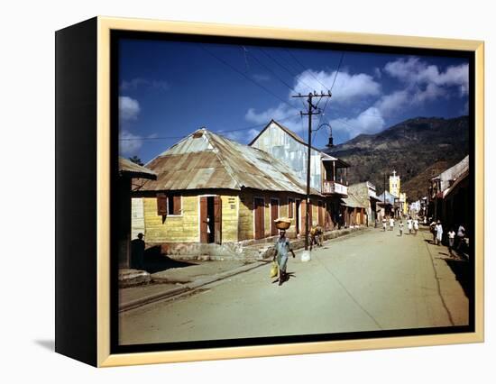 December 1946: Town of Cap Haitien, Haiti-Eliot Elisofon-Framed Premier Image Canvas