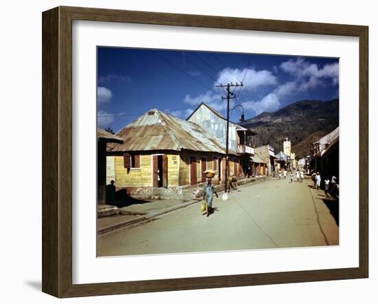 December 1946: Town of Cap Haitien, Haiti-Eliot Elisofon-Framed Photographic Print